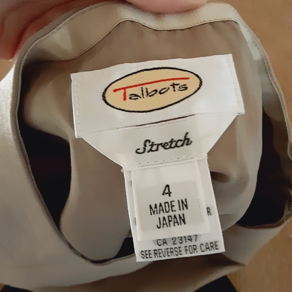 Talbots 37% Wool Lined Beige Skirt - Picture 7 of 9